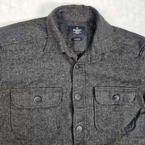 Hackett London Shacket Mens S Shirt Jacket Flannel Woven 100% Wool Chest Pockets